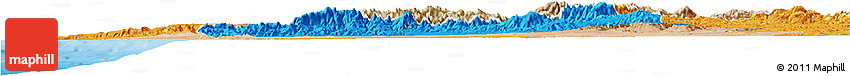 Satellite Horizon Map of Tensift, political outside