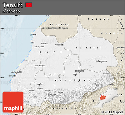 Classic Style Map of Tensift