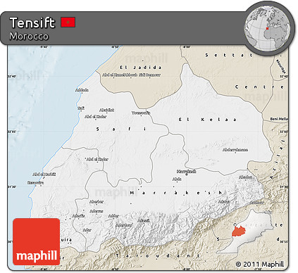 Classic Style Map of Tensift