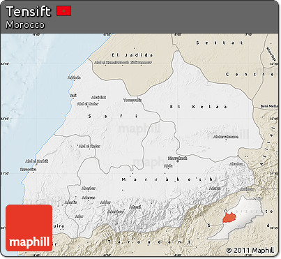 Classic Style Map of Tensift