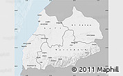 Gray Map of Tensift, single color outside