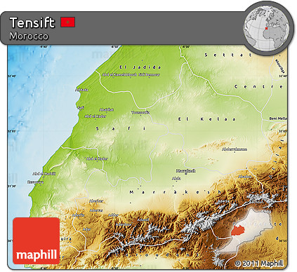 Physical Map of Tensift