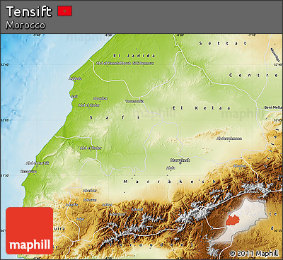 Physical Map of Tensift