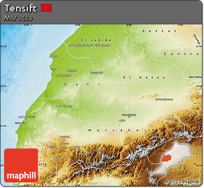 Physical Map of Tensift