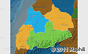 Political Map of Tensift, darken