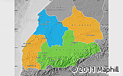 Political Map of Tensift, desaturated