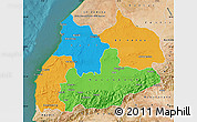 Political Map of Tensift, satellite outside