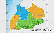 Political Map of Tensift, single color outside
