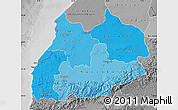 Political Shades Map of Tensift, desaturated