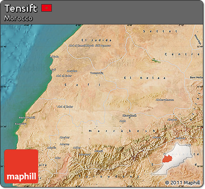 Satellite Map of Tensift