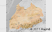 Satellite Map of Tensift, lighten, desaturated