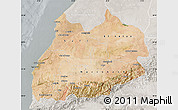 Satellite Map of Tensift, lighten, semi-desaturated