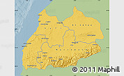 Savanna Style Map of Tensift, single color outside