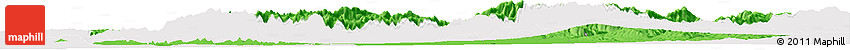 Political Horizon Map of Marrakesh, cropped outside