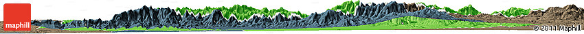 Political Horizon Map of Marrakesh, darken, semi-desaturated