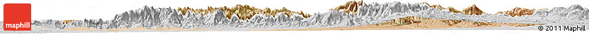 Satellite Horizon Map of Marrakesh, lighten, desaturated