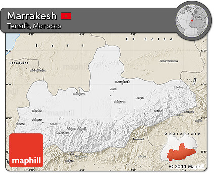 Classic Style Map of Marrakesh