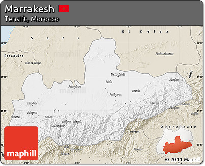 Classic Style Map of Marrakesh
