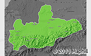 Political Map of Marrakesh, darken, desaturated
