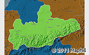Political Map of Marrakesh, darken