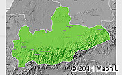 Political Map of Marrakesh, desaturated