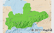 Political Map of Marrakesh, lighten