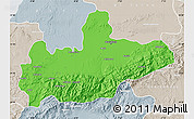 Political Map of Marrakesh, lighten, semi-desaturated