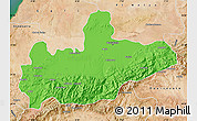 Political Map of Marrakesh, satellite outside