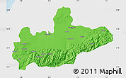 Political Map of Marrakesh, single color outside