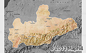 Satellite Map of Marrakesh, darken, desaturated