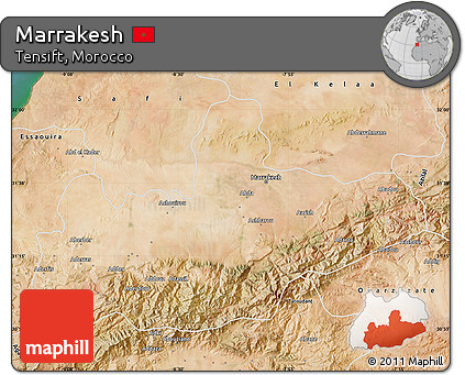 Satellite Map of Marrakesh