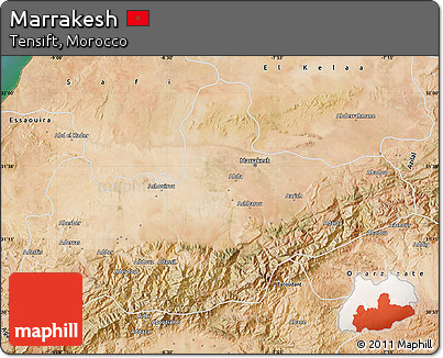 Satellite Map of Marrakesh