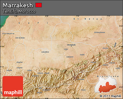 Satellite Map of Marrakesh