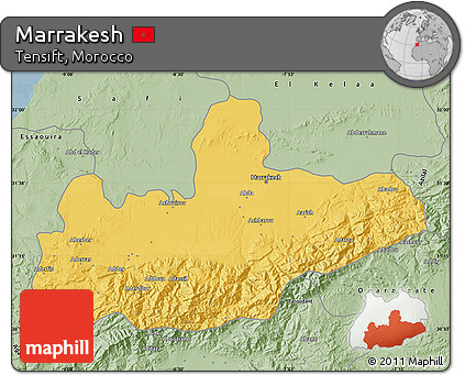 Savanna Style Map of Marrakesh