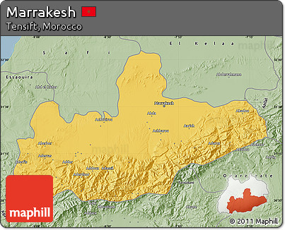 Savanna Style Map of Marrakesh