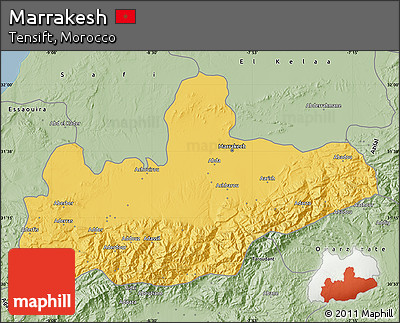 Savanna Style Map of Marrakesh
