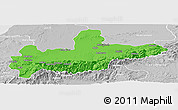 Political Panoramic Map of Marrakesh, lighten, desaturated