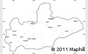 Blank Simple Map of Marrakesh, cropped outside