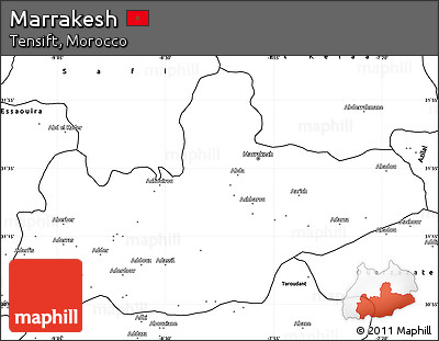 Blank Simple Map of Marrakesh