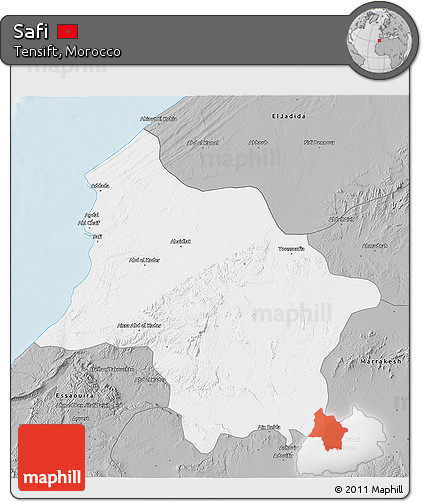 Gray 3D Map of Safi