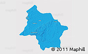 Political 3D Map of Safi, cropped outside