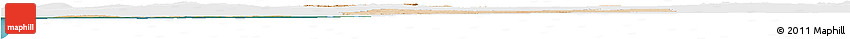 Satellite Horizon Map of Safi, single color outside
