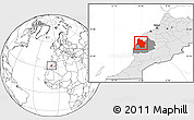 Blank Location Map of Safi, highlighted country, highlighted parent region