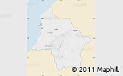 Classic Style Map of Safi, single color outside