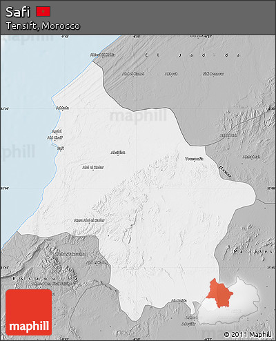Gray Map of Safi
