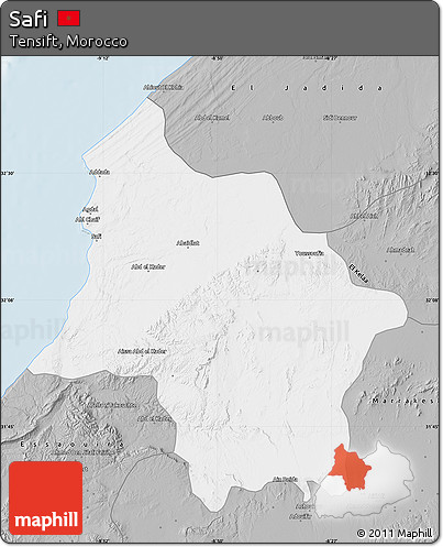 Gray Map of Safi