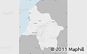 Gray Map of Safi, single color outside