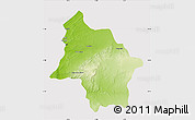 Physical Map of Safi, cropped outside