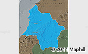 Political Map of Safi, darken, semi-desaturated