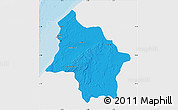 Political Map of Safi, single color outside